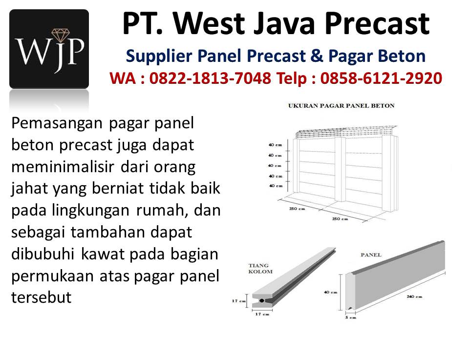 Jual cetakan pagar panel beton hubungi wa : 085861212920, perusahaan dinding precast di Bandung Beton-dinding-precast