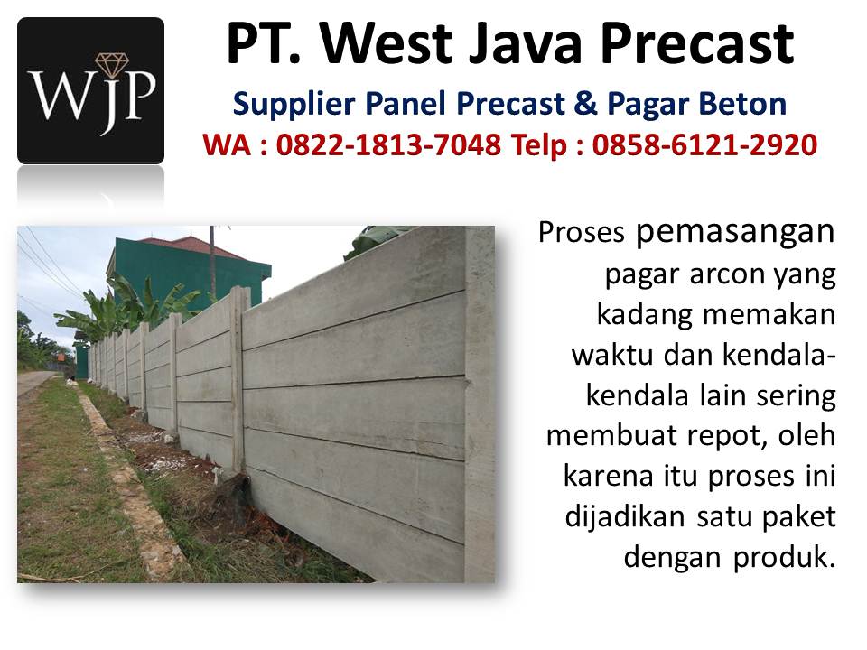 Model pagar beton minimalis 2018 hubungi wa : 082218137048, vendor tembok beton di Bandung.  Cara-pemasangan-pagar-panel-pracetak